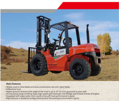 Heli Rough Terrain Forklift -K Series Forklift